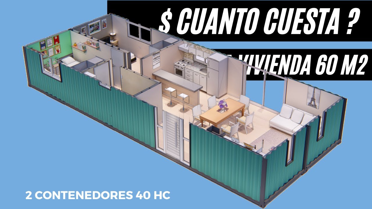 CUANTO SALE HACER UNA VIVIENDA 60 M2 CON CONTENEDORES