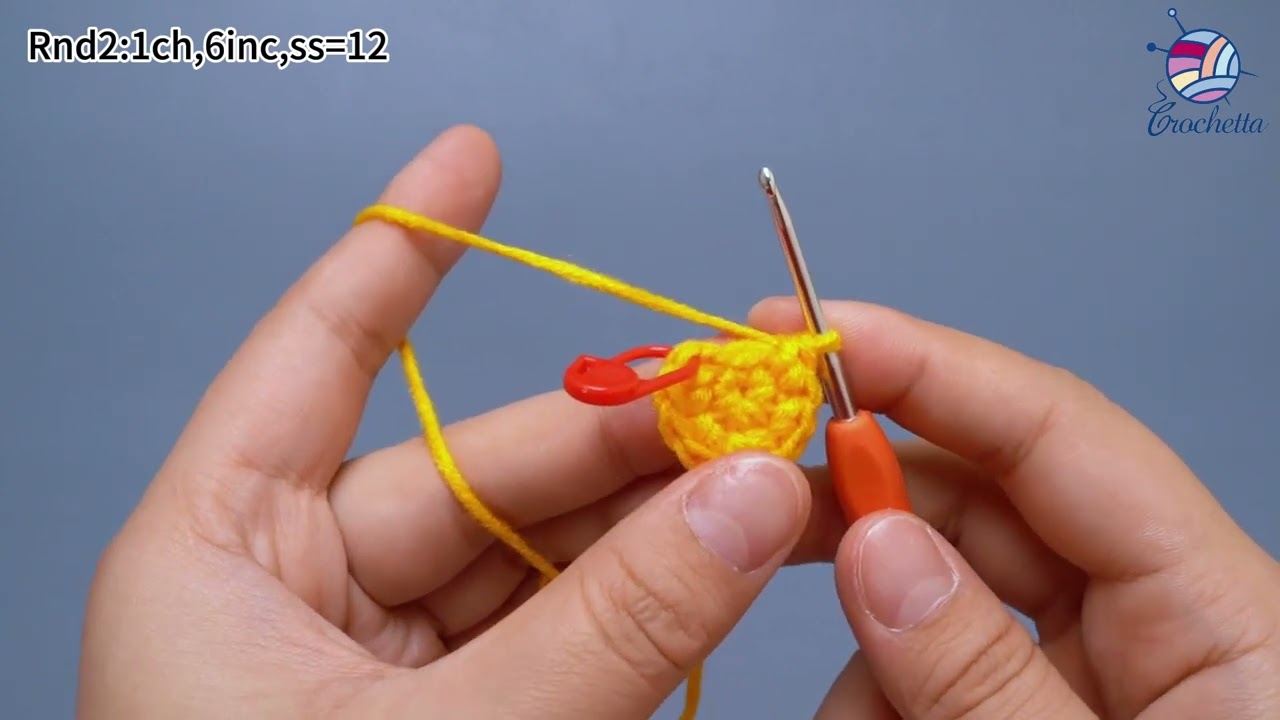 Crochet Lion 6 -Legs Rnds 1-3