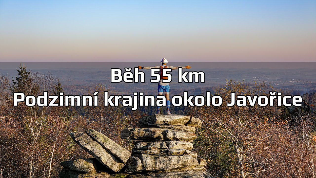 Běh 55 km: Podzimní krajina okolo Javořice