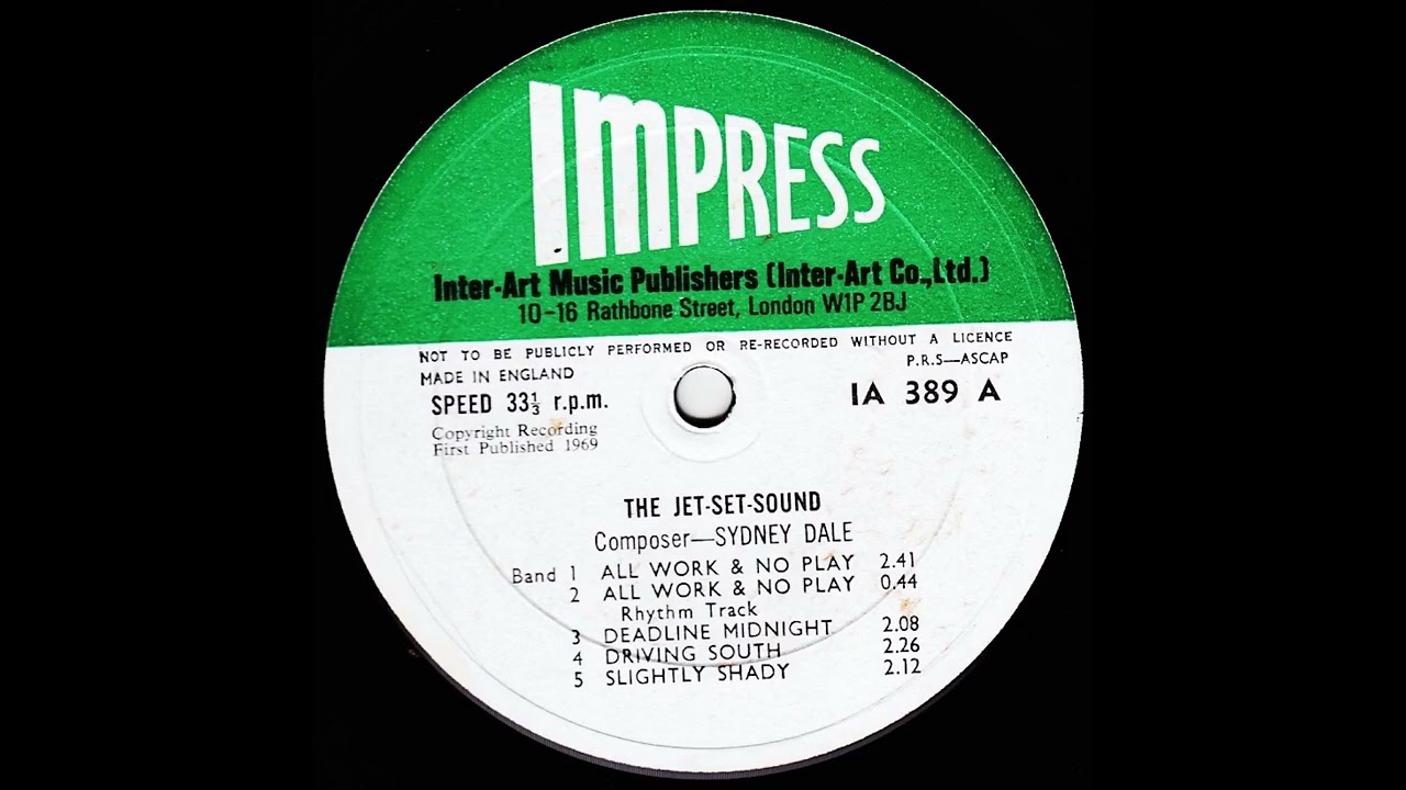 Sydney Dale - All Work & No Play (1969)
