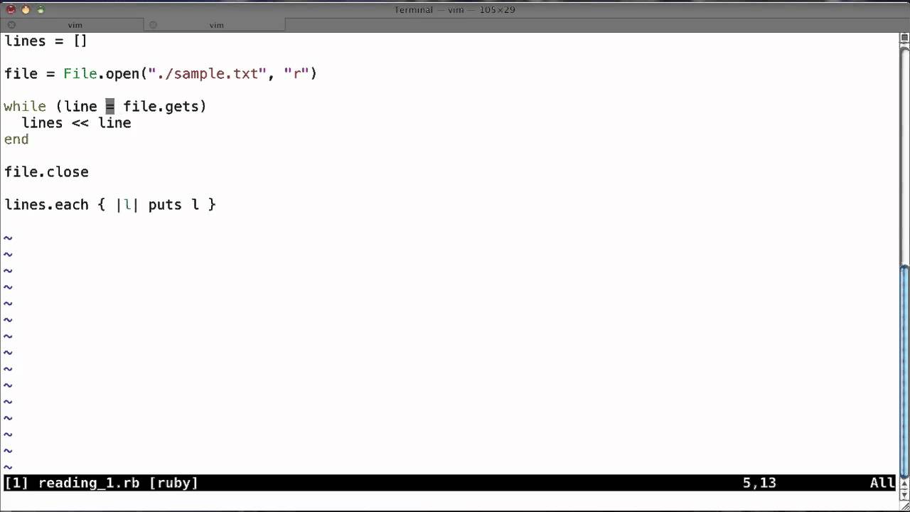 Ruby Files - Part 1 - Reading and Writing To Files