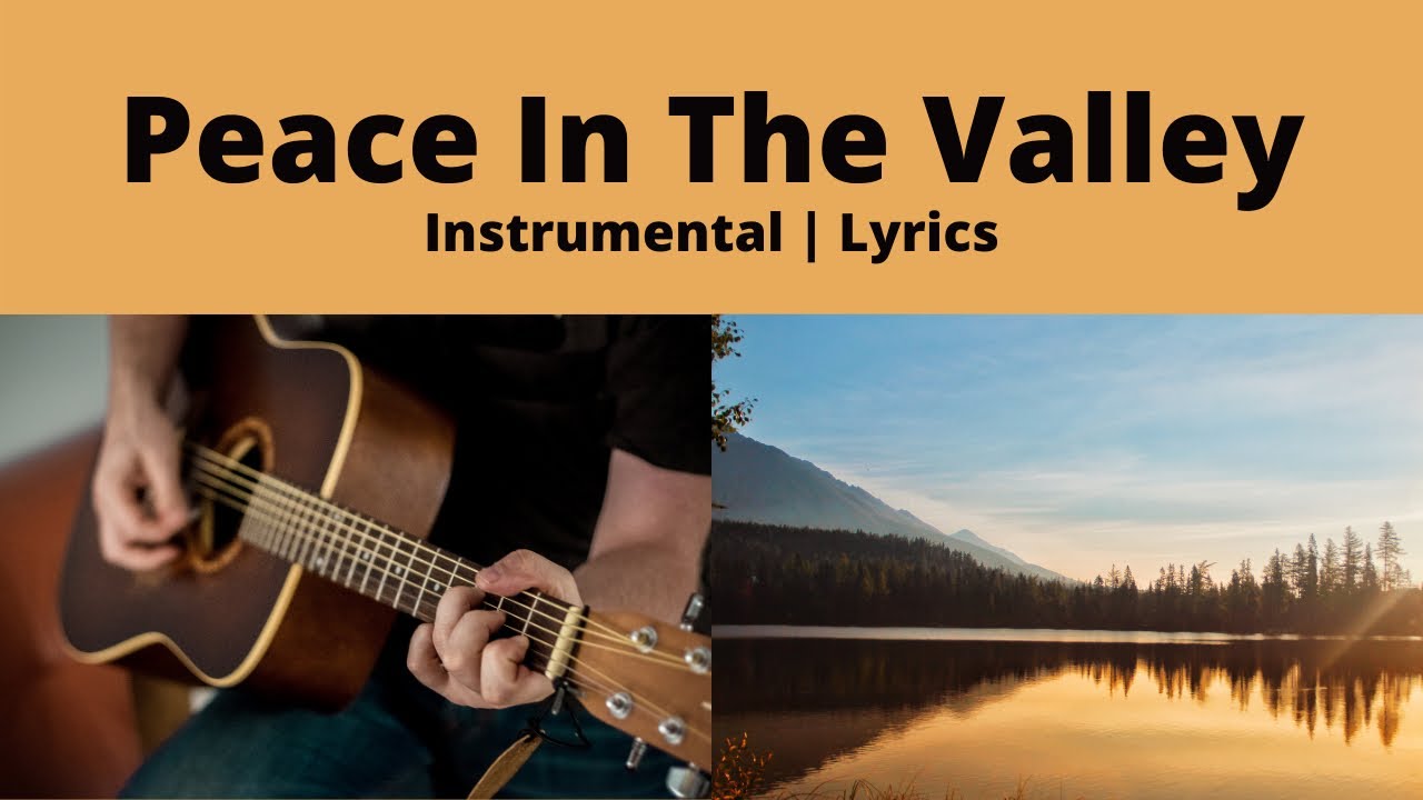 Peace In The Valley | Gospel Hymn Instrumental | Lyrics | Guitar, Mandolin, Oboe