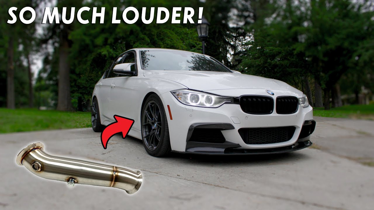 MAD Catless Downpipe Install & Sound Clips! *Way Louder*