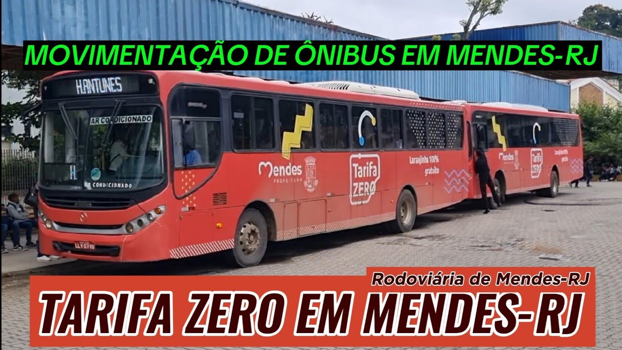 ✅️[ Tarifa Zero em Mendes ] Movimentação de Ônibus em Mendes-RJ
