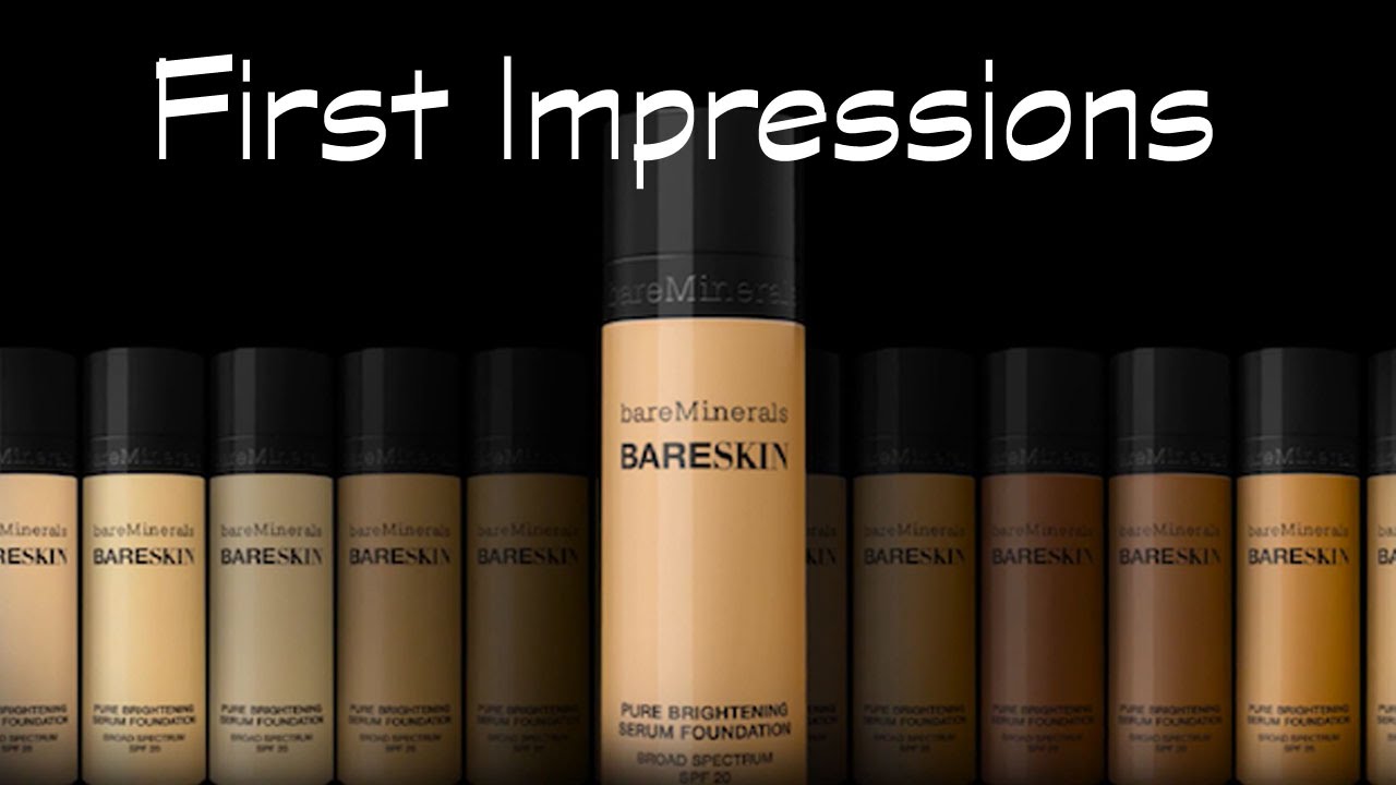 FIRST IMPRESSIONS | BARE MINERALS BARE SKIN LIQUID FOUNDATION | REVIEW & DEMO