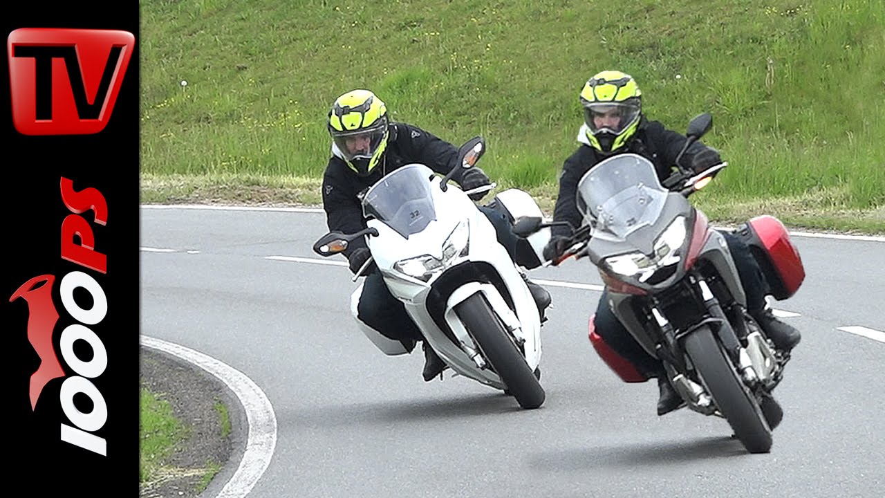 Honda VFR 800 F vs. VFR800X Crossrunner Test 2016 | Safety & Fun Adventure