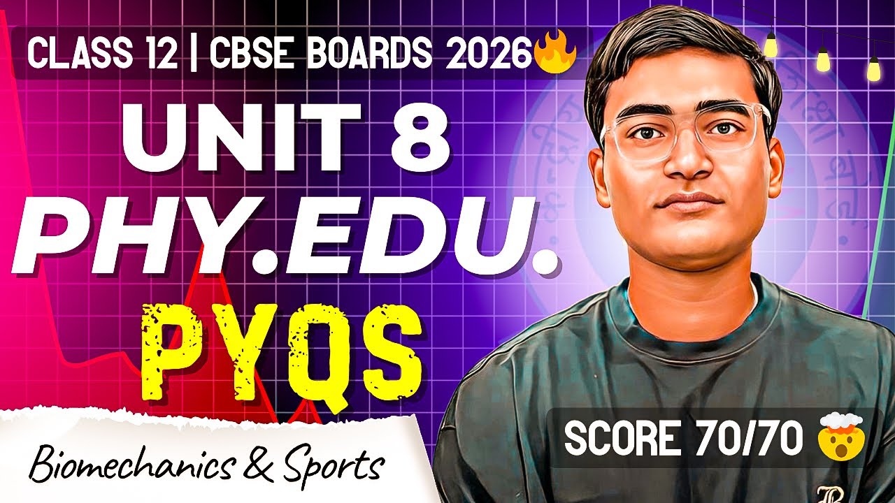 Biomechanics and Sports Class 12 PYQ | Chapter 8 Physical Education Class 12 | 2026 Boards 🔥