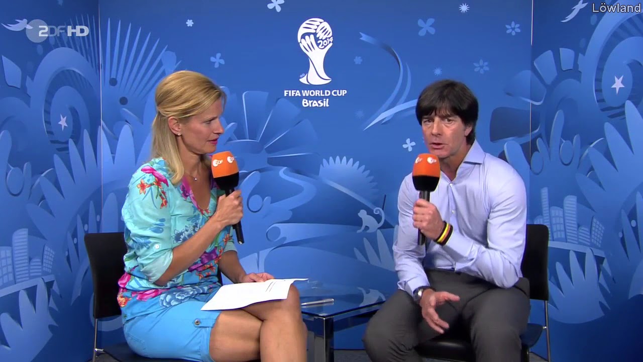 Joachim L&ouml;w - post-match interview - Brasilien vs Deutschland (WM 2014)
