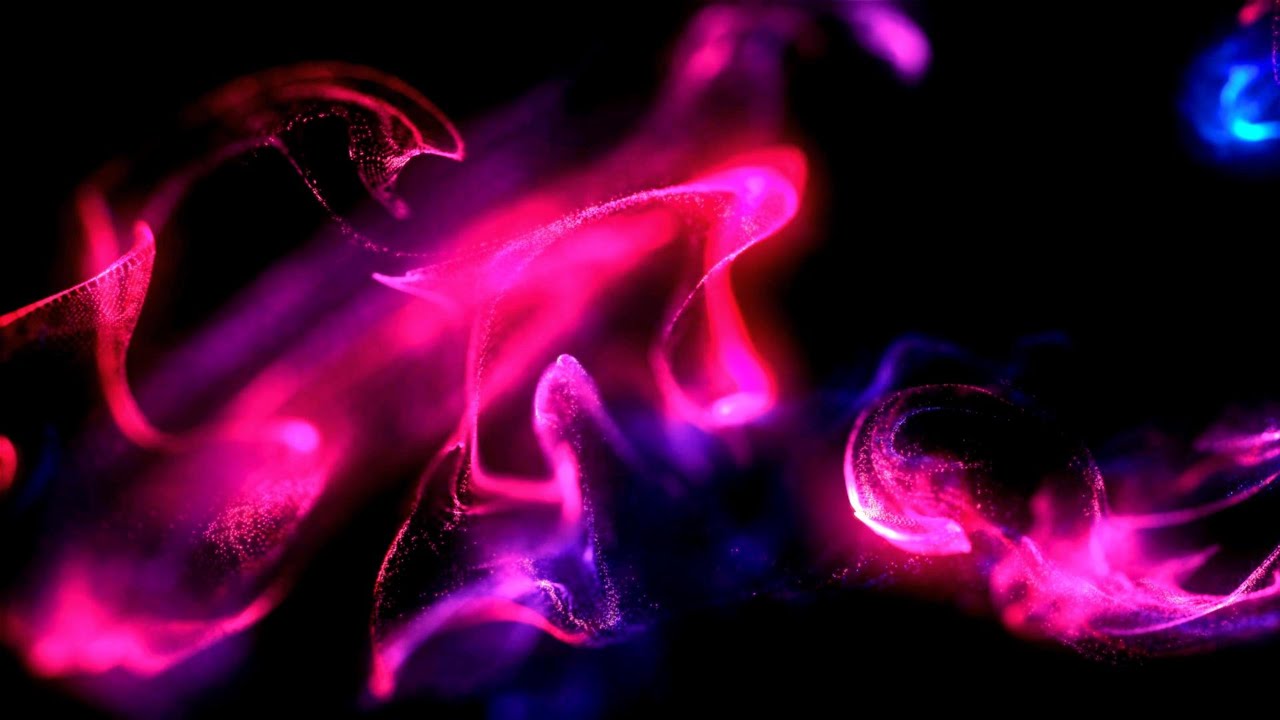 🎬 4K Заставка – Неоновые Световые Частицы Розового и Фиолетового Цвета в Движении (Без Звука)