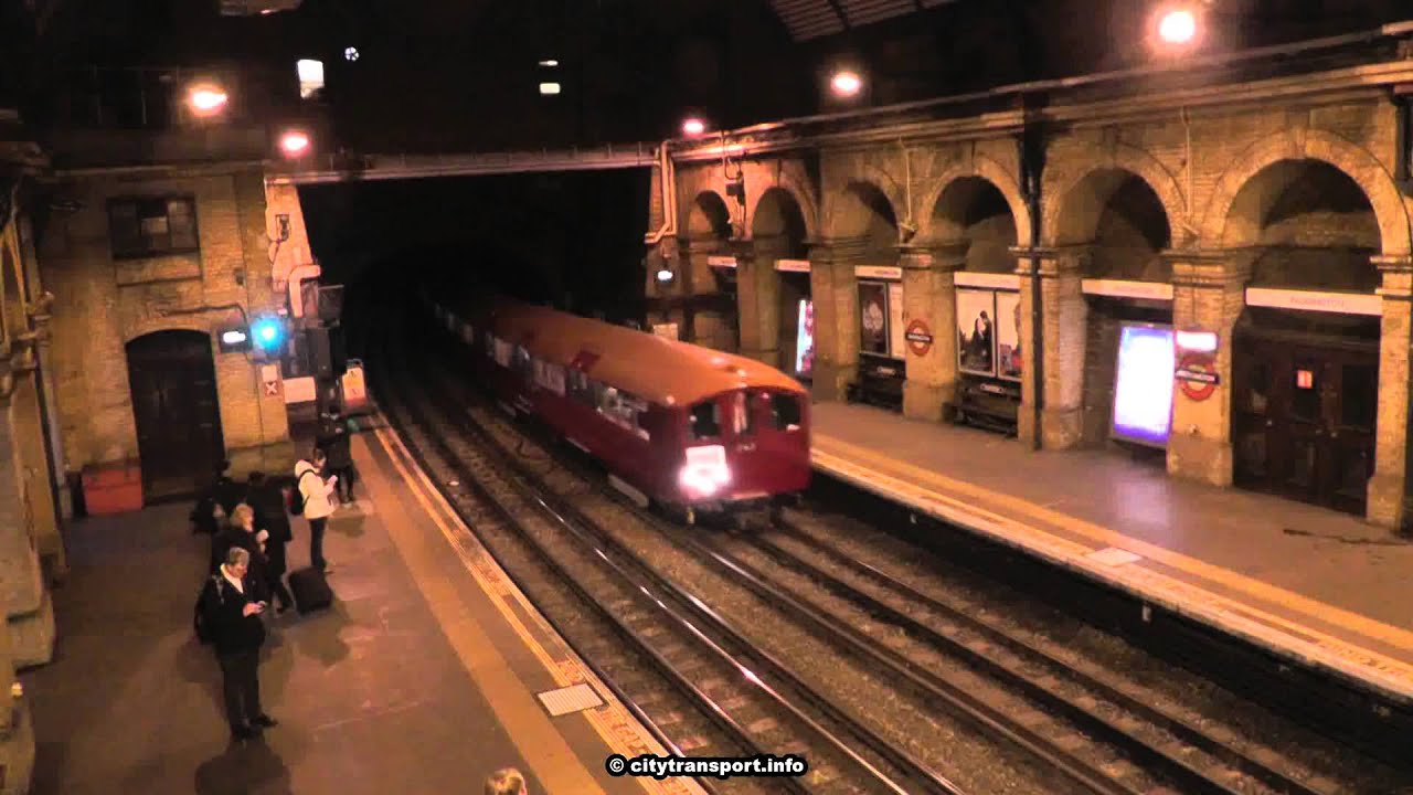 The London Underground 1938 Stock Tube 'Heritage Train' in Action