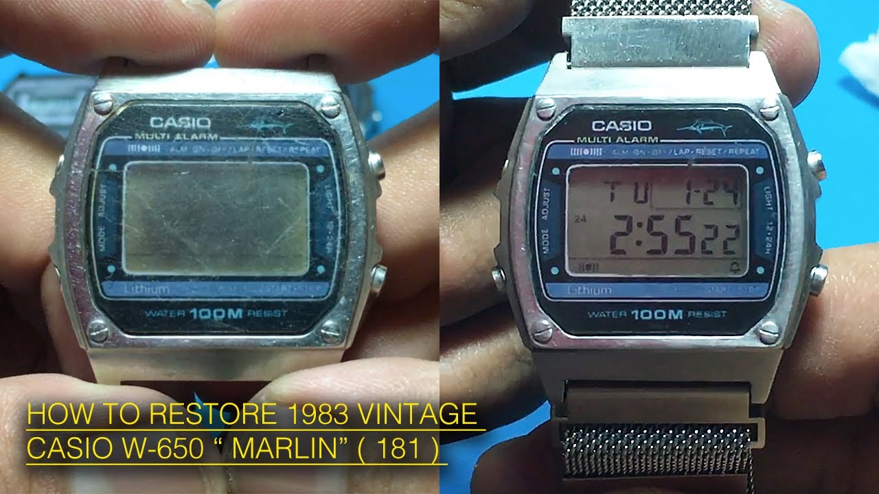 HOW TO RESTORE 1983's VINTAGE CASIO W-650 