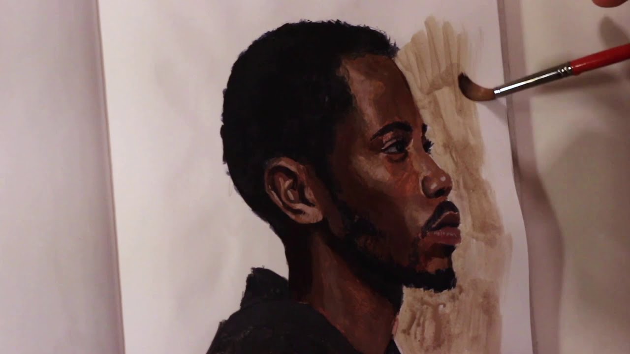 PAINTING TIME-LAPSE || ACRYLIC ON PAPER