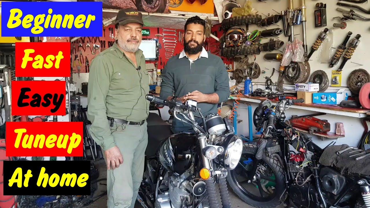 How to Tune up your motorcycle at home Suzuki Gs 150 or other By Tamoor Pervaiz