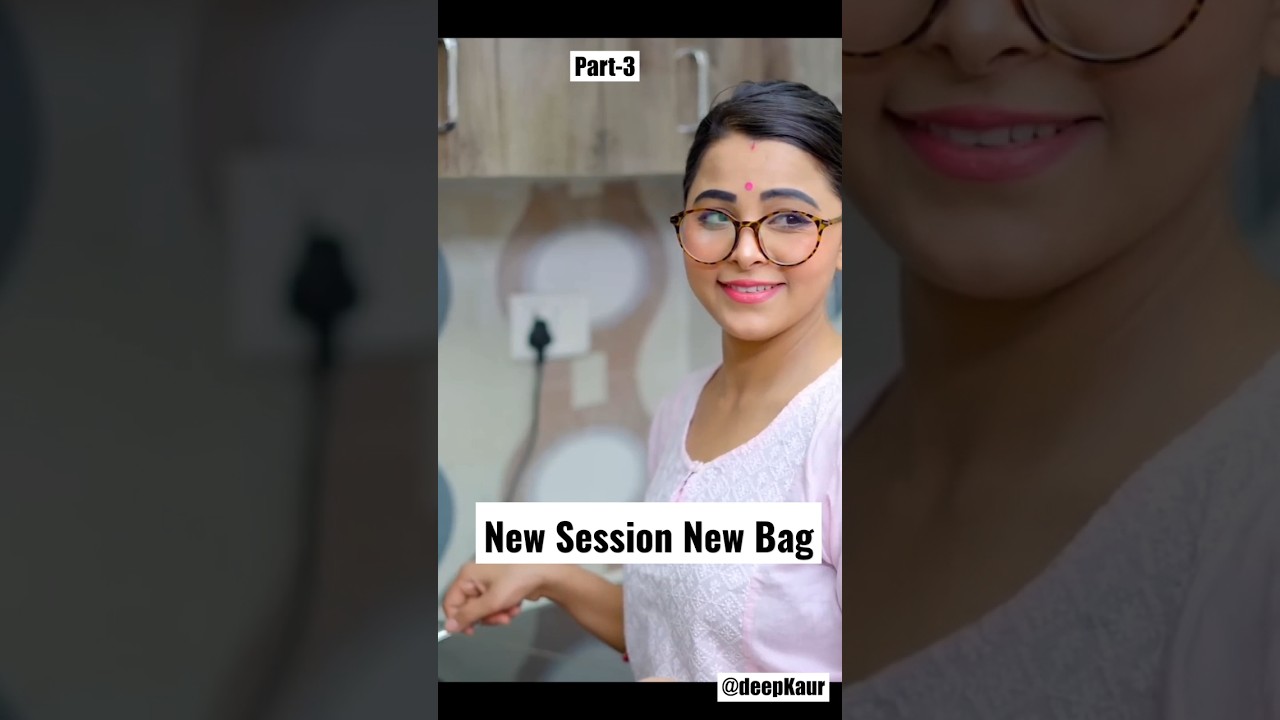 New session new bag 😁#school #schoollife #newsession #newbag #trending #shorts  #deepkaur #kaurd591