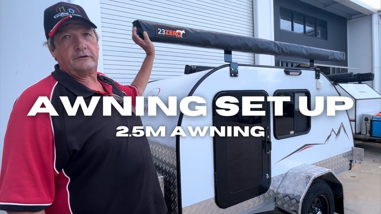 Travelbug Teardrop Campers setting up your 23 Zero 2.5 Awning