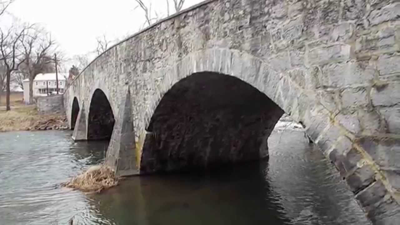 Antietam Creek - Claggett's Mill Stone Arch Bridge 1840