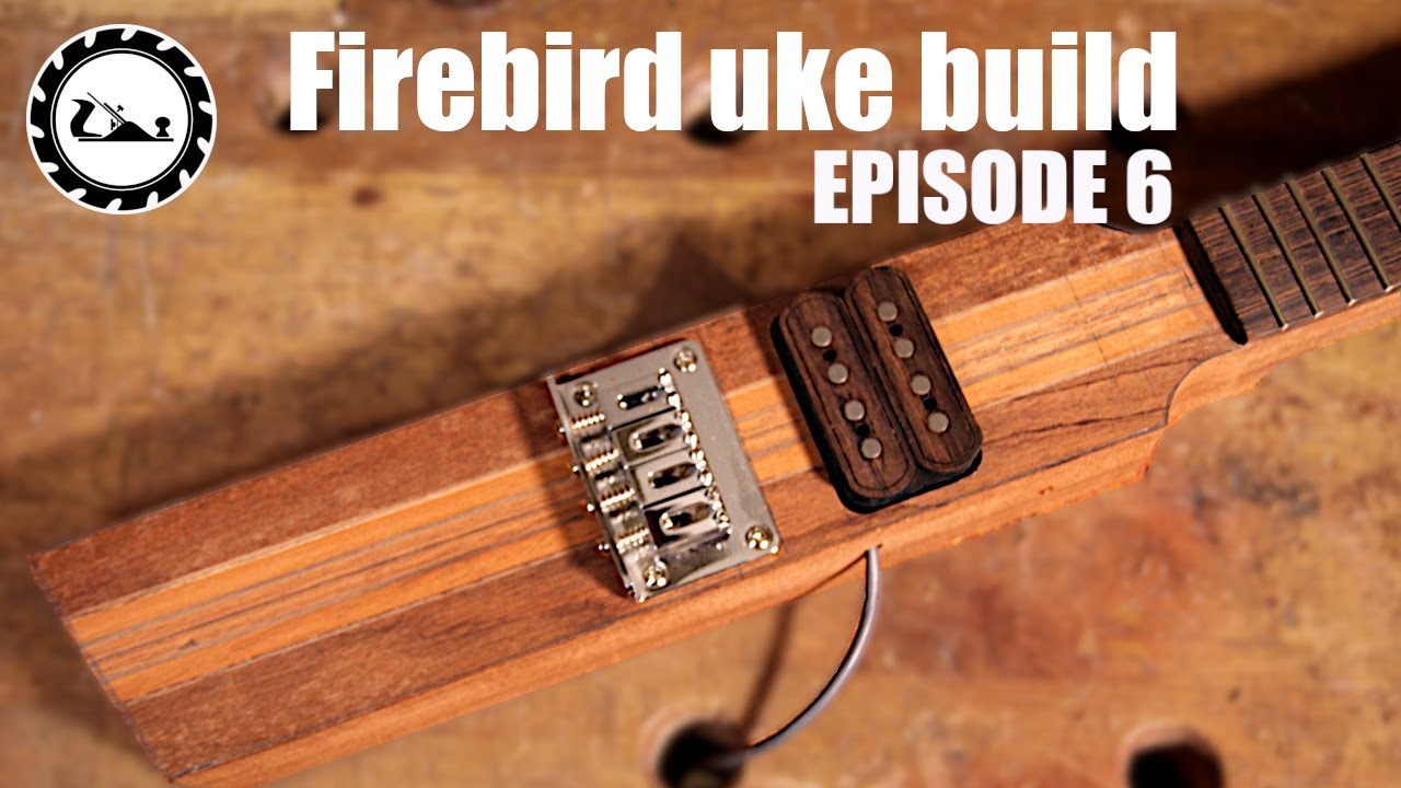 Firechick Firebird style tenor Ukulele build. Episode 6