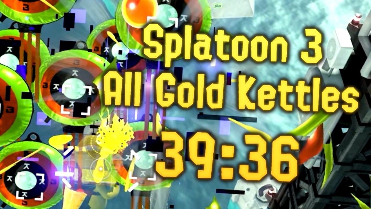 WR Speedrun of Splatoon 3's All Gold Kettles in 39:36