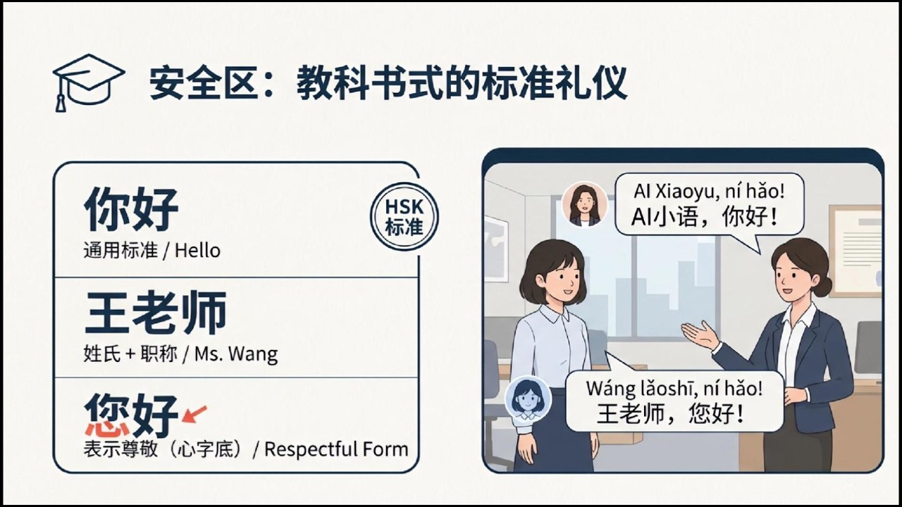 教科书式打招呼 vs 真实流行表达 | 从课本到真实中文|HSK Greetings + Modern Spoken Chinese | From Textbook to Real Life