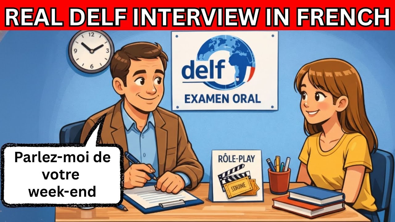 🤯🇫🇷Full Real DELF Exam Interview + Role-Play: DELF A1–A2 Production Orale | French Speaking Practice