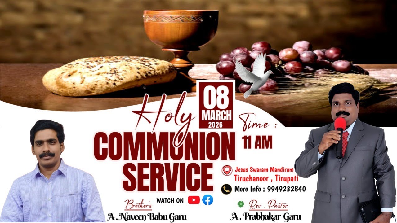 Sunday Communion service# 08-03-2026/ Jesus SWARAM Trust