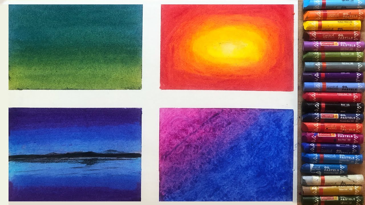How to blend with Oil Pastels | 4 Oil Pastel Blending Techniques | Cheap and Best Blending Tools