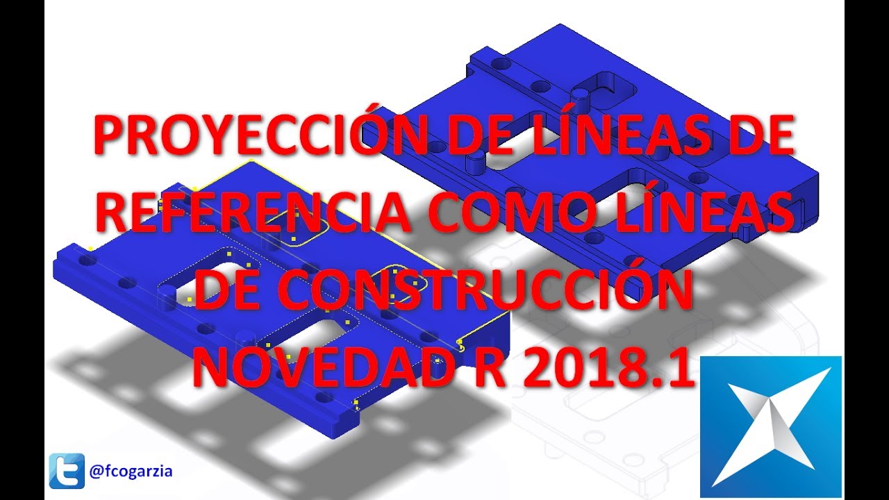 Autodesk Inventor 2018.1 | Proyectar aristas como líneas de construcción