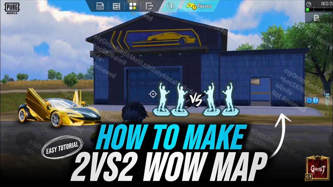 HOW TO MAKE 2vs2 WOW MAP 🔥 Easy Tutorial | PUBG Mobile 