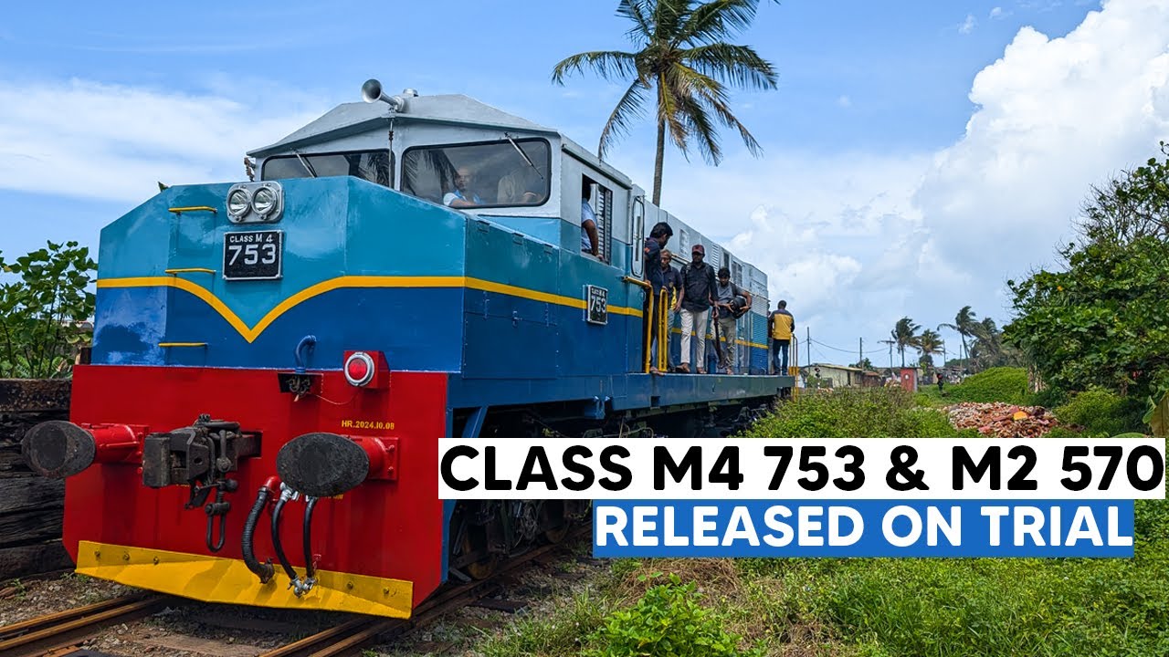 Sri Lanka Railways Class M4 753 & M2 570 is released after full schedule