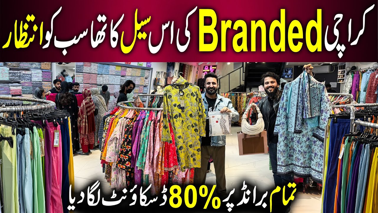 Up to 80% Off – Karachi Branded Collection | Ladies Stitched & Unstitched Dresses at Wholesale