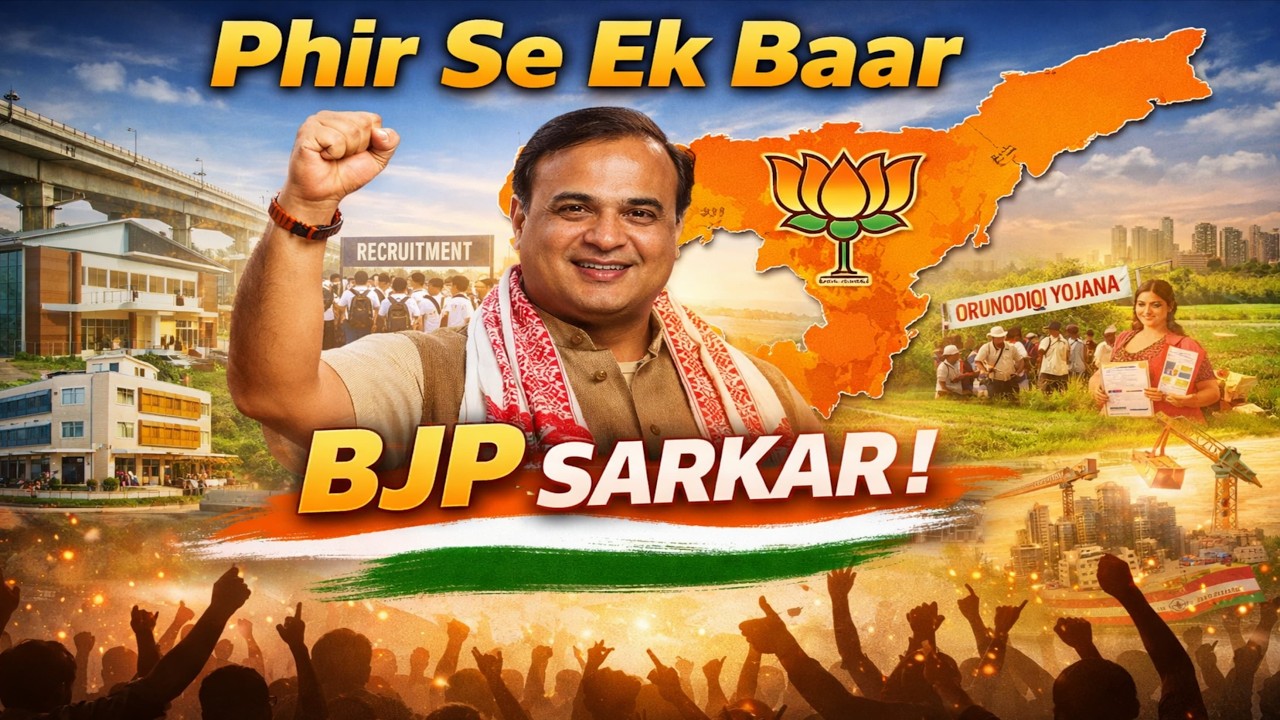 Phir Se Ek Baar BJP Sarkar &ndash; Assam Election Campaign Song 2026 @HimantaBiswaSarma