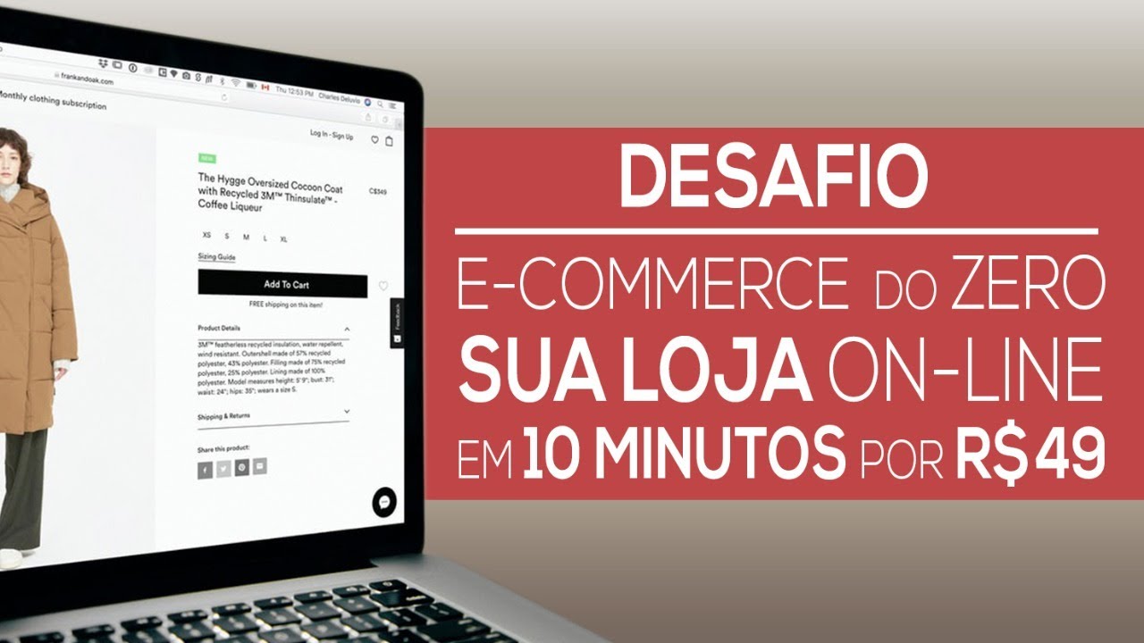 Desafio Ecommerce do Zero: Sua Loja Online em 10 minutos por R$ 49
