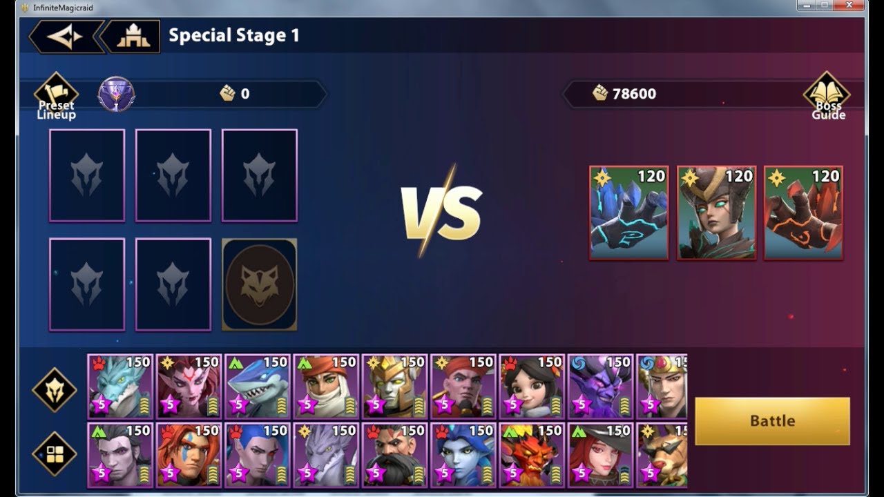 Infinite MagicRaid - Elemental City - Special Stage 1-3