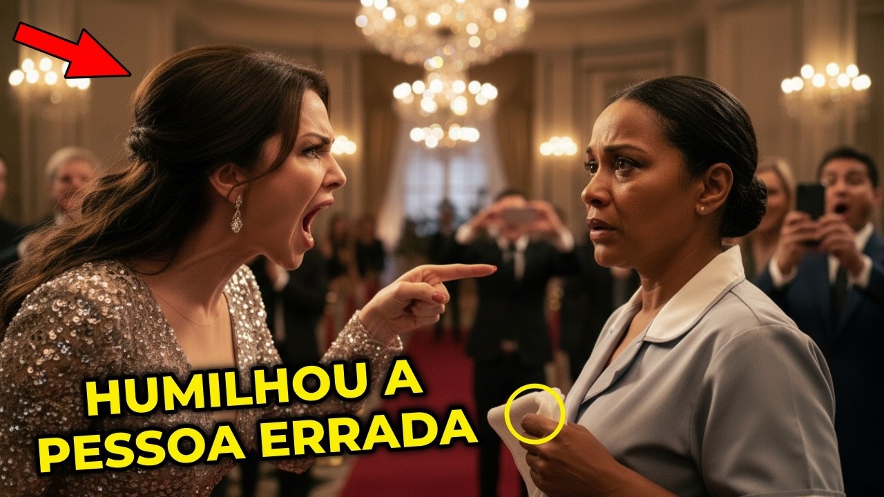 Empresária humilha faxineira em evento de luxo… até descobrir quem pagou a festa