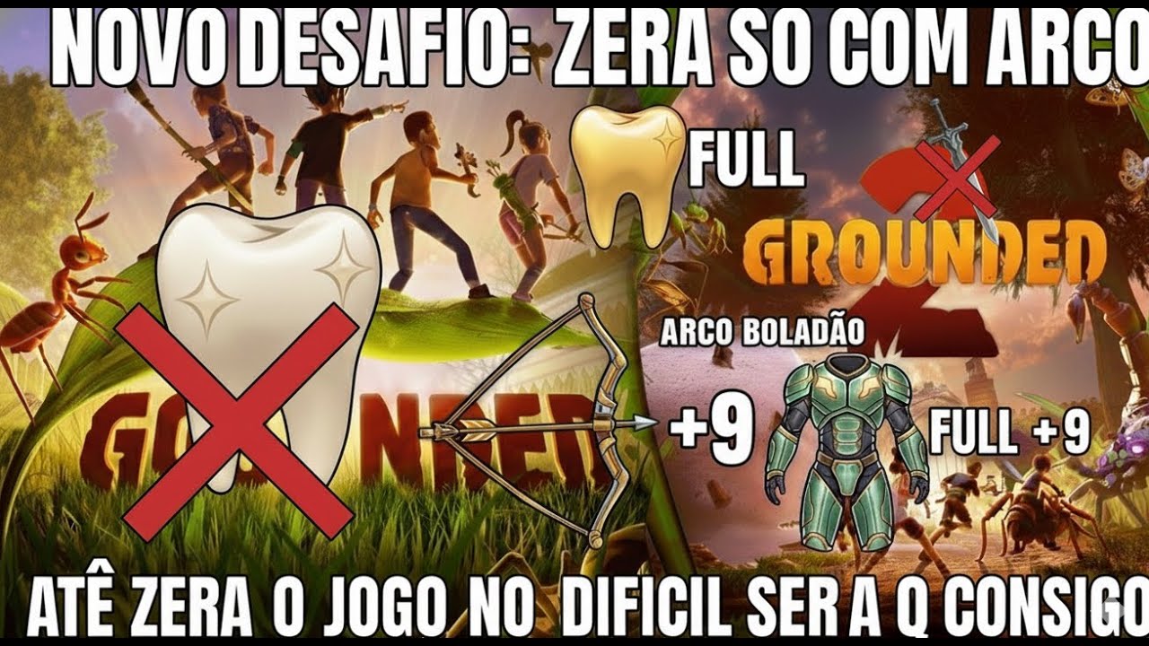 O Desafio do Arqueiro: Zerei o Grounded usando apenas Arco e Flecha! parte 8