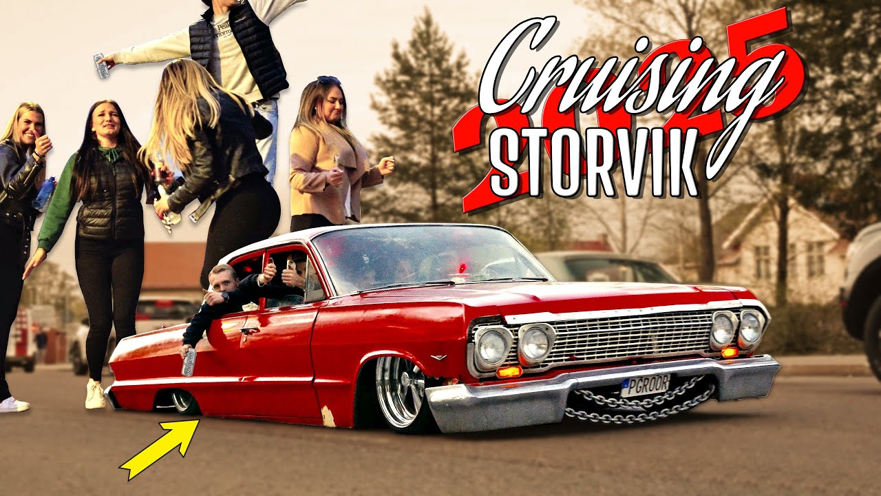 Swedish Pilsnerbilar, RatRod Lowriders & Raggare Cars ( Storvik Cruising 2025 Pilsnerbilar & Party )