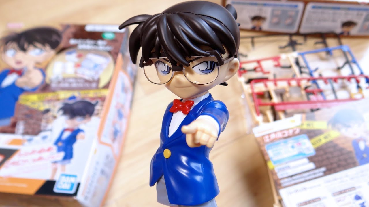 コナンくんがプラモデル化！謎解き要素もあるよ！EG 江戸川コナン レビュー！製作時間は約10分！エントリーグレード × 名探偵コナン