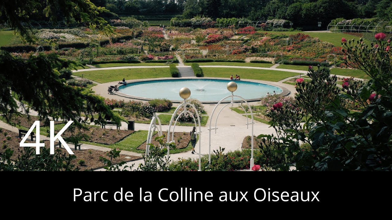 "Parc de la Colline aux Oiseaux" in Caen, Normandy, FR. Beautiful views and flowers in stunning 4K.