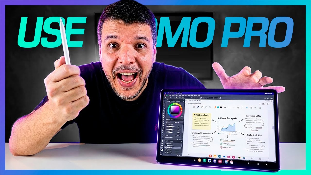 Você usa SÓ 10% do Tablet Samsung... A S Pen Avançada MUDA TUDO! 🤯