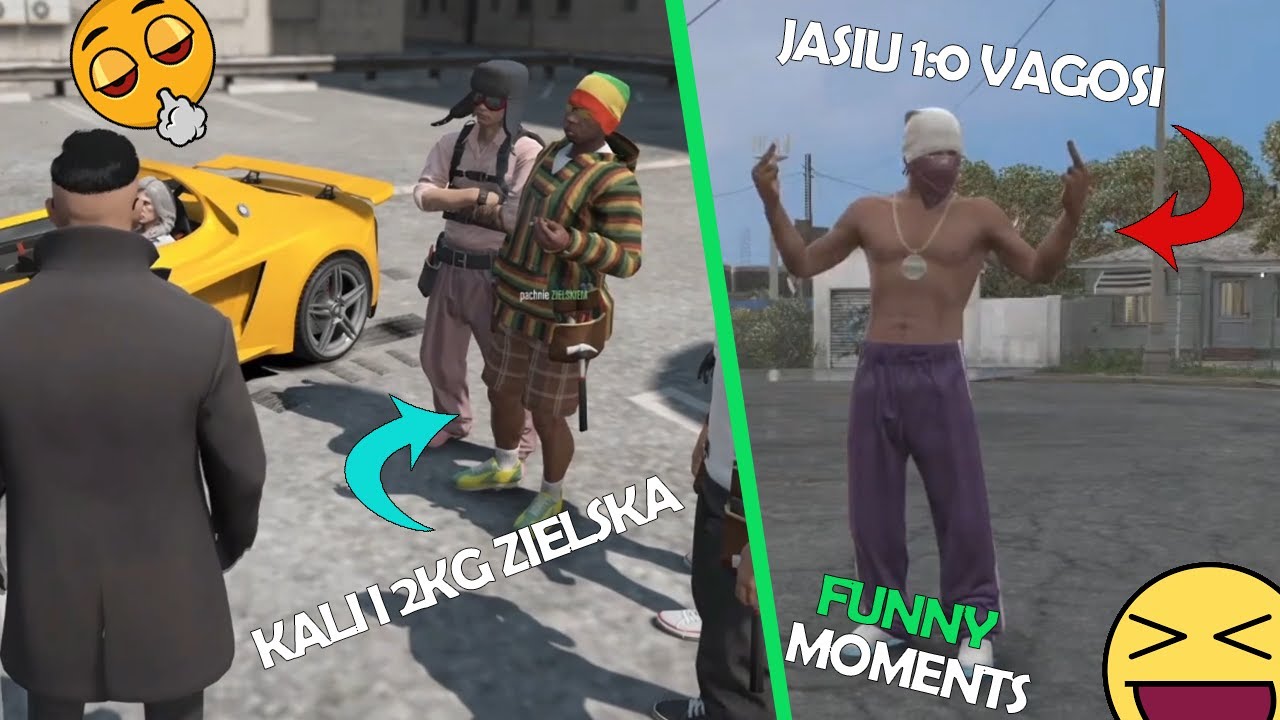 JASIU 1:0 VAGOSI | KALI I 2KG ZIELSKA | 🔥 GTA RP 🔥 | FUNNY MOMENTS#15