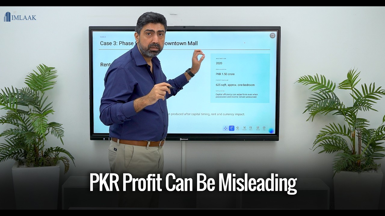 Real Estate Investment in Pakistan | PKR vs USD Returns | Real Estate Case study 3