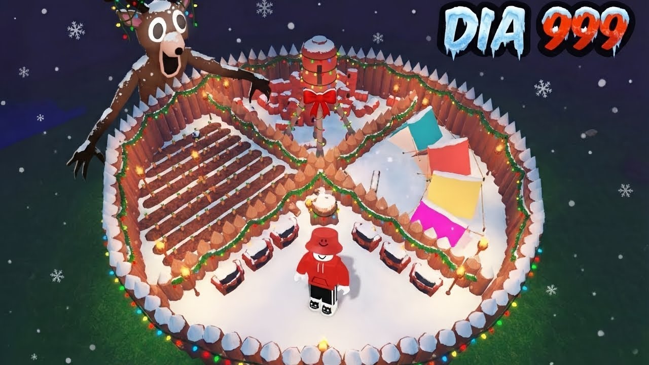 ¡Construí la Base NAVIDAD MÁS SEGURA en 99 Noches en el Bosque!