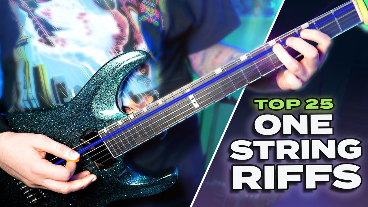 TOP 25 Greatest Guitar Songs on One String | Easy Guitar Songs for Beginners + Tabs