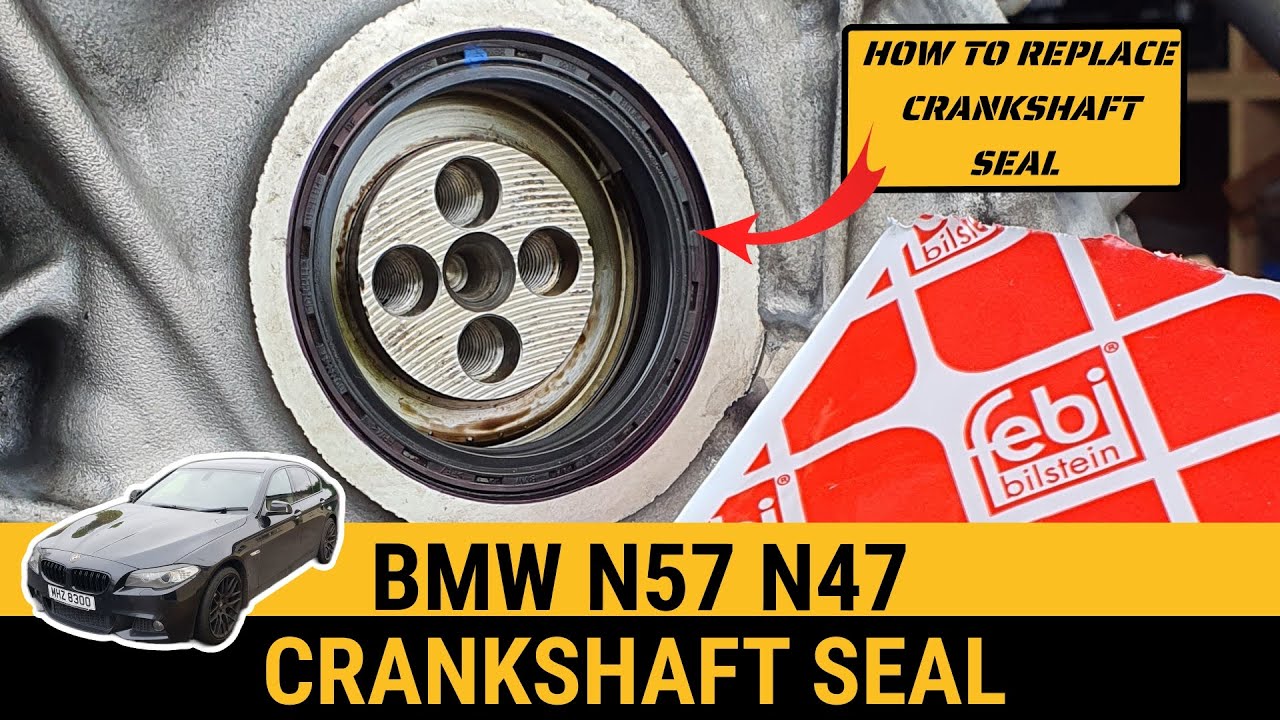 Как снять и заменить передний сальник коленвала BMW N57 N47 530d 520d 330d 320d 730d F10 F11 F06 F01