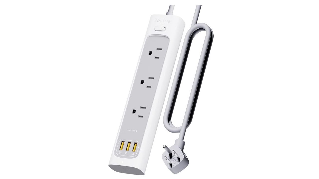 Voltme Power Strip/Surge Protector with 3 USB-A ports - Unboxing & Review