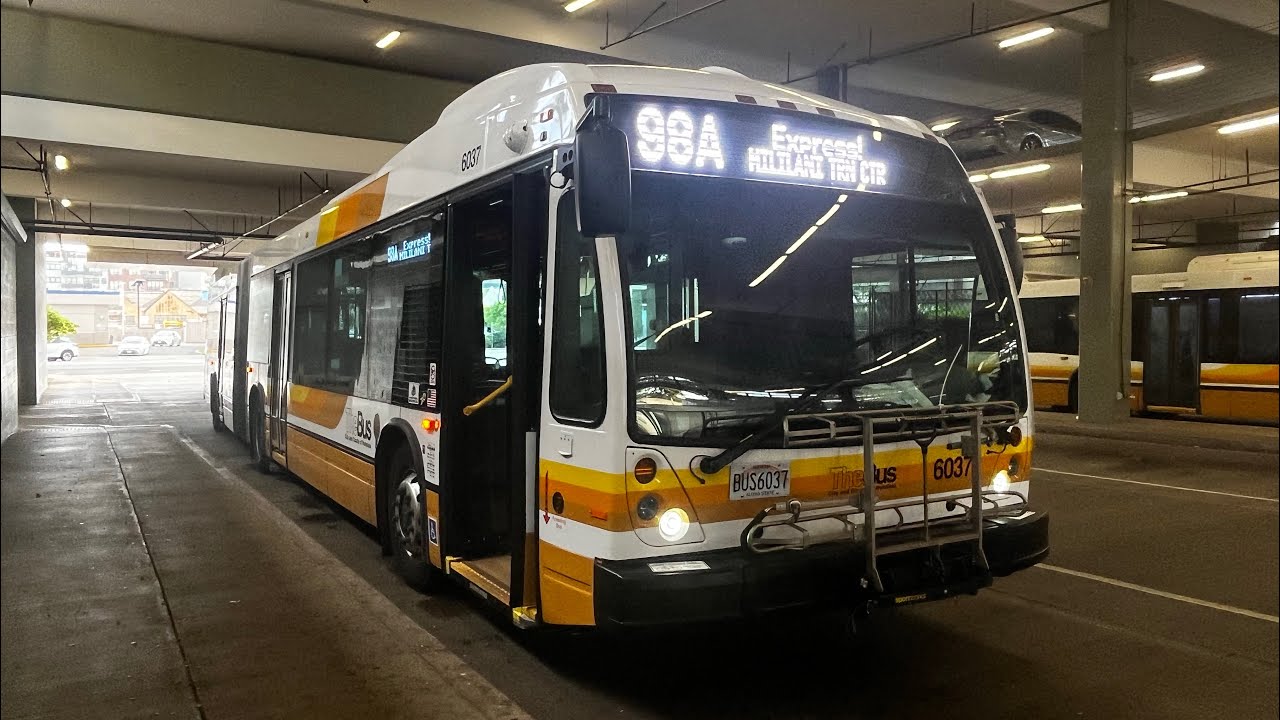 TheBus Honolulu Bus 6037 Route 98A Express! MILILANI PARK & RIDE & MILILANI TC (Part 2)