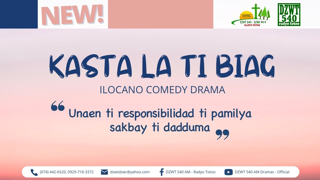 Kasta la ti Biag - Februay 1, 2025 IlocanoComedyDrama #DZWTDramasOfficial #KastaLaTiBiag