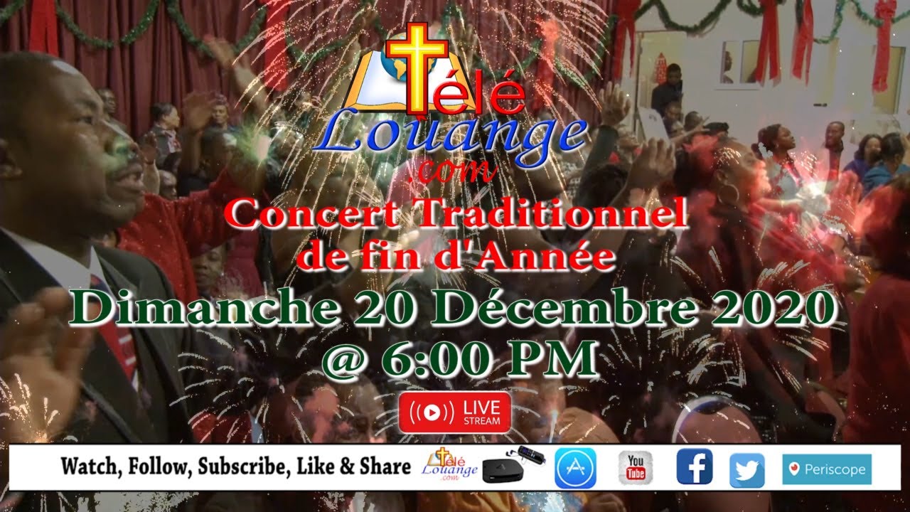 Tele Louange en Concert 20 Dec  2020 @ 6pm