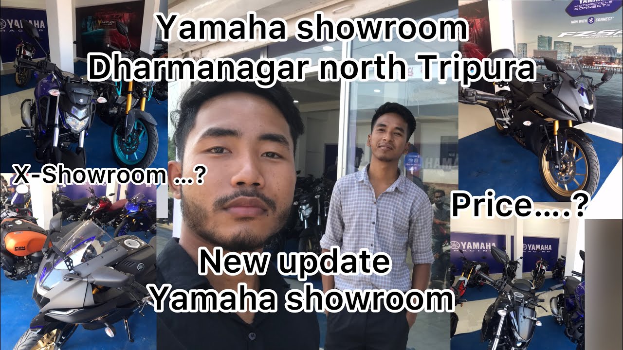 Dharmanagar Yamaha showroom!! Vlog video!! Price….? X-showroom…? !! Dharmanagar north Tripura