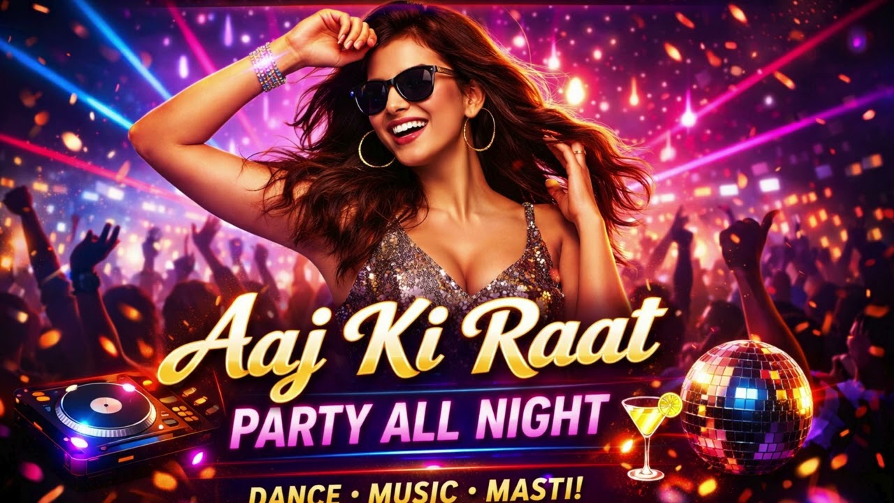 Aaj Ki Raat Party All Night | Hindi Party Song 2026 | Dance Anthem | DJ Vibe | Full Masti Song